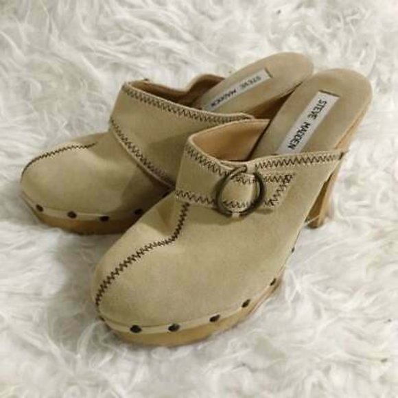 steve madden wooden clogs